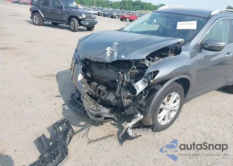 2015 Nissan Rogue Sv из США, поврежденный, VIN KNMAT2MV8FP567490